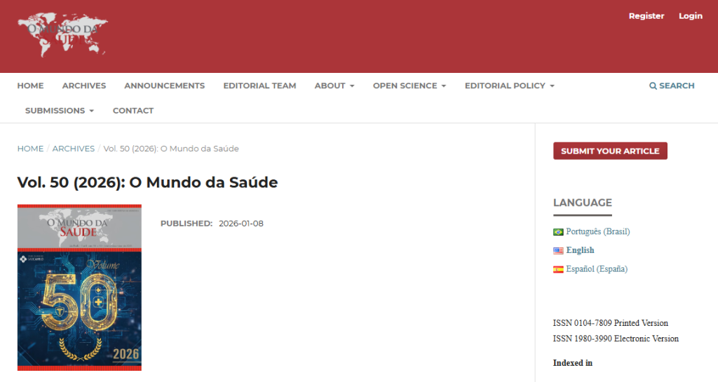 Site O Mundo da Saúde